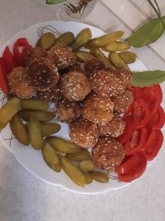 عکسی از دستور فلافل کنجدی