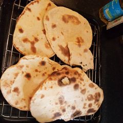 A picture of Flatbread from a breadmix.