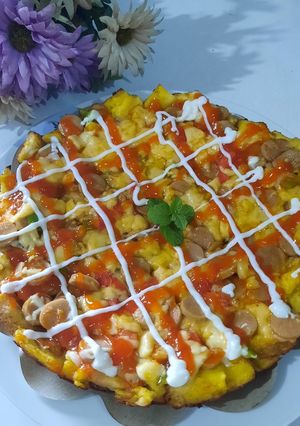 Foto resep Pizza teflon roti tawar🍕