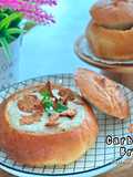 Carbonara Soup Bread Bowl (Cottage Loaf)