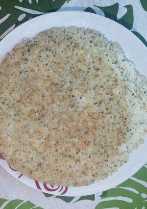Una foto de Tortilla de arroz fácil