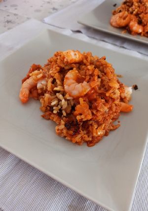 Foto principal de Arroz con atún y langostinos (delicioso)