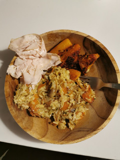 Una foto de Arroz meloso con calabaza
