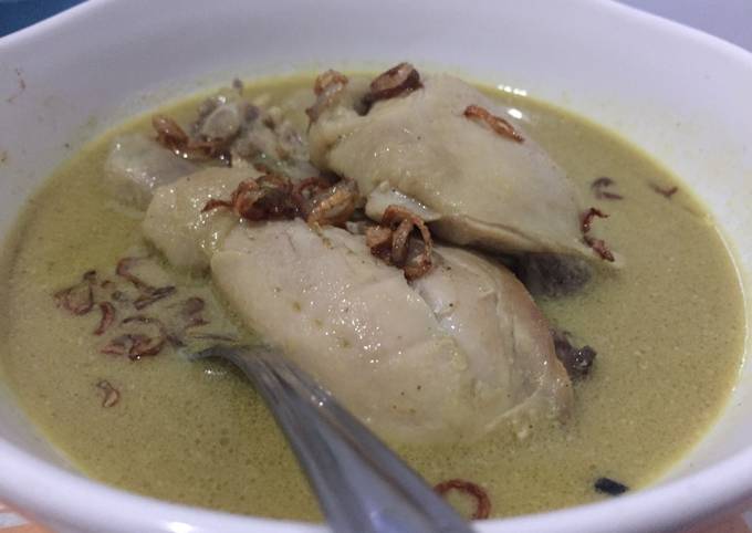 Opor Ayam Malas (Bumbu Instan)