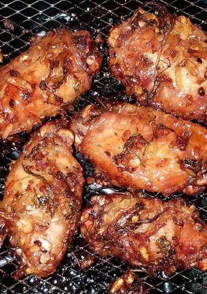 รูปของ เมนู แหนมปีกไก่ข้าวเหนียวเย็น #สูตรอาหารฟิวชั่น #การทำอาหารด้วยหม้อทอดไร้ควัน