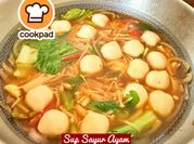 Gambar ayam enoki