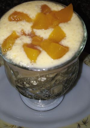 صورة لوصفة زبادي وخوخ