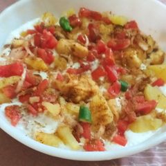 A picture of Chat paty Dahi ballay.