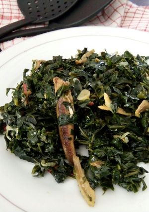 Foto resep Oseng Teri Daun Pepaya