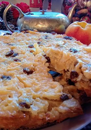 Foto di Torta di riso mele e uvetta