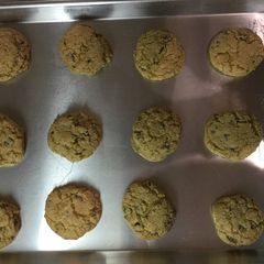 A picture of The best chocolate chip cookies ever!!!🍪.