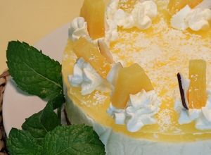 Foto principal de Tarta de piña colada (sin horno)