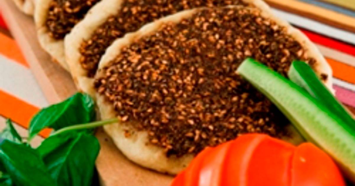 Openfaced thyme pies manakeesh bi zaatar Recipe by Cook Lebanese