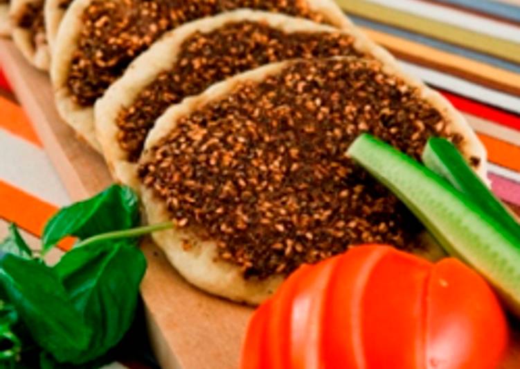 Steps to Prepare Award-winning Open-faced thyme pies - manakeesh bi zaatar