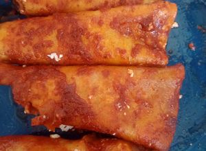 Una foto de Enchiladas rojas estilo Barajitas 🇲🇽