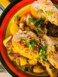 Cosce di pollo ai semi di sesamo
