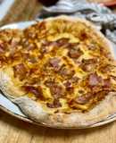 Pizza carbonara auténtica (sin nata)