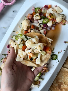Una foto de Ceviche de coliflor