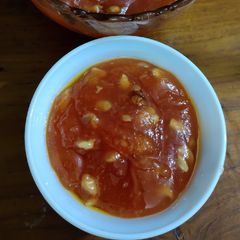 A picture of Potato halwa.