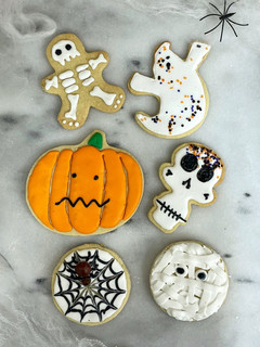 Una foto de Galletas decoradas Halloween de mantequilla