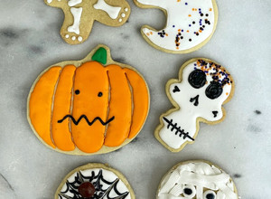 Una foto de Galletas decoradas Halloween de mantequilla