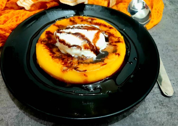 Caramel custard pudding Caramel custard pudding