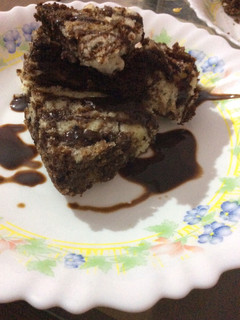 A picture of Eggless Marble Cake.