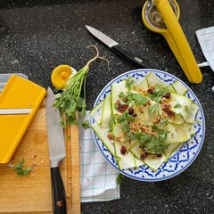 A picture of Zucchini carpaccio.