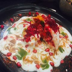 A picture of Beetroot sandwich bhalla.