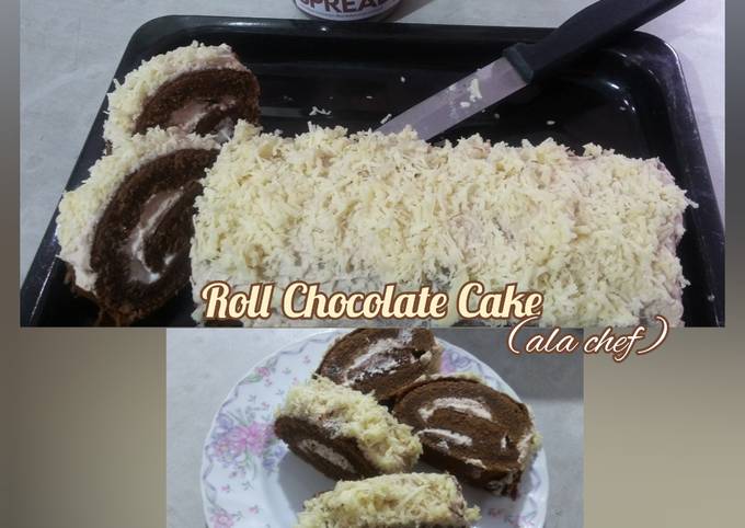 How to Make Perfect Roll Chocolate Cake (ala chef)