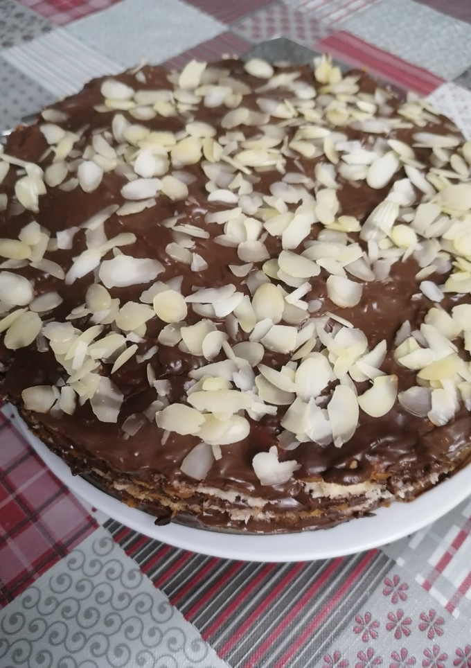 Una foto de 38. Tarta fría de coco y chocolate