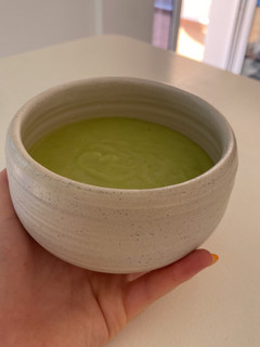 Una foto de Crema de calabacín y patata