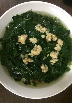Hình của món Canh rau ngót nấu tôm.