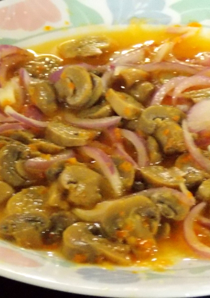 Una foto de Ceviche de Champiñones