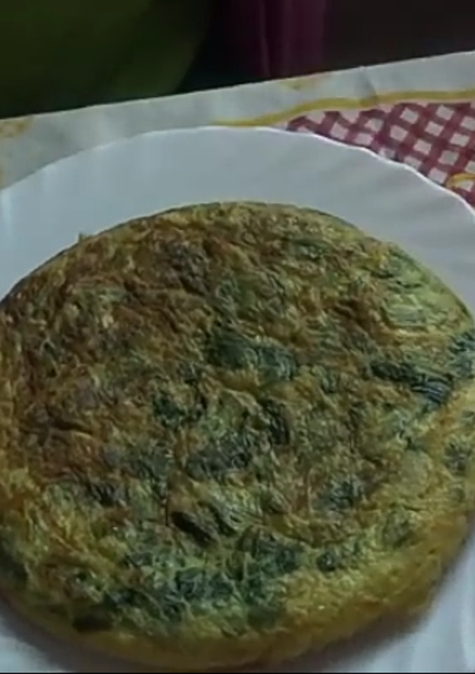 Una foto de Tortilla de acelga vegana