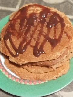 Una foto de Pancakes proteicos. Sin gluten. Sin azúcar. Sin lactosa