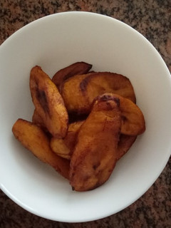 A picture of Fried plantains #quick fix breakfast.