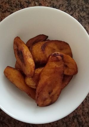 A picture of Fried plantains #quick fix breakfast.