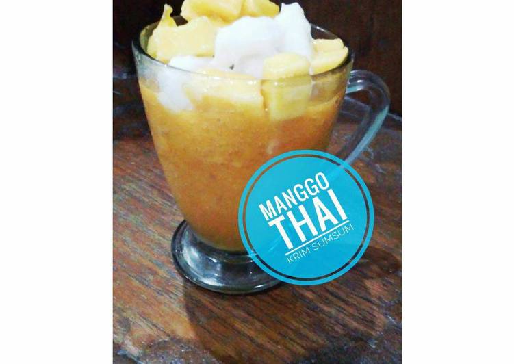 Cara Gampang Menyiapkan Manggo thai (juice mangga kekinian) diet sehat, Bisa Manjain Lidah