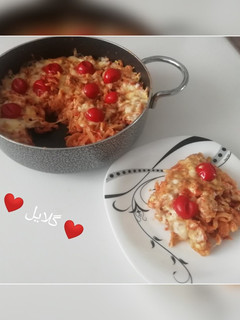 عکسی از دستور ماکارانی با طعم لازانیا 😋