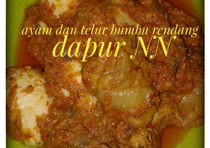 Ayam dan telur bumbu rendang