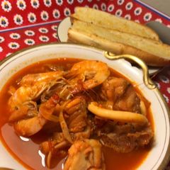 A picture of My Exotic Sea Food Stew.
