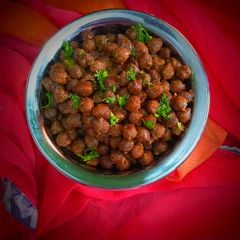 A picture of Masala chana.
