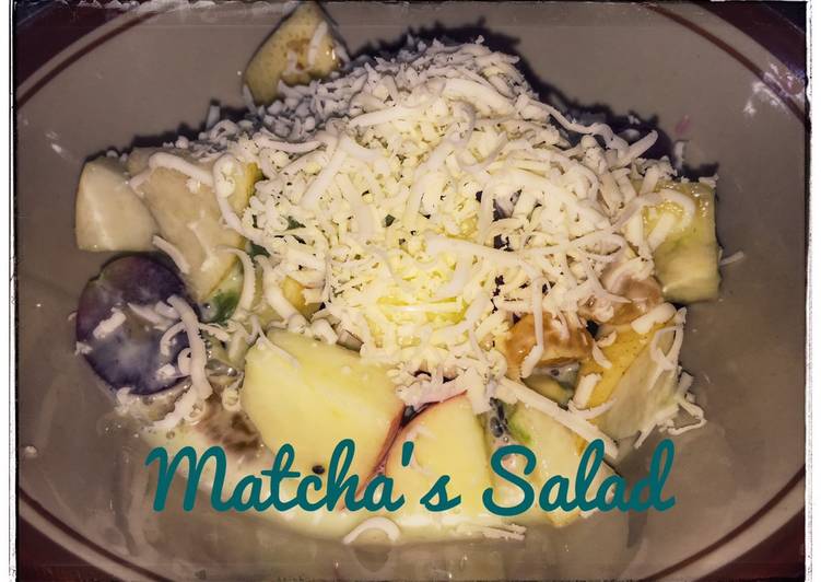 Salad Buah Saus Matcha
