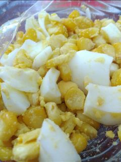 Foto resep Jagung telur rebus