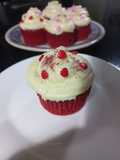 Cupcake red velvet con frosting 🧁