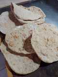 Pan de trigo y centeno en sartén