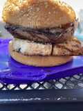 Hamburguesa de portobello y tofu 🍀
