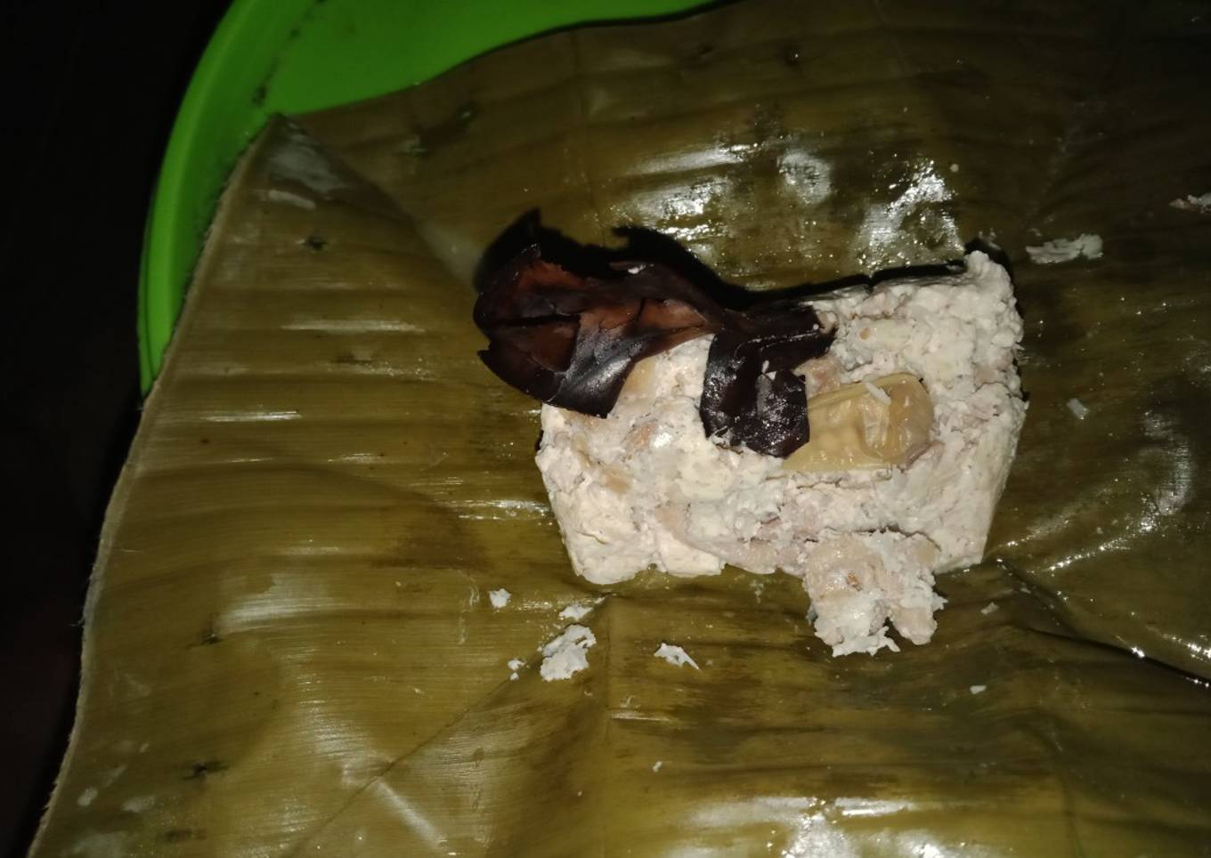 Botok tahu dan usus ayam