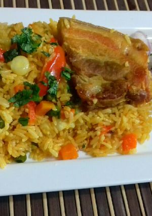 Una foto de Arroz con Chancho